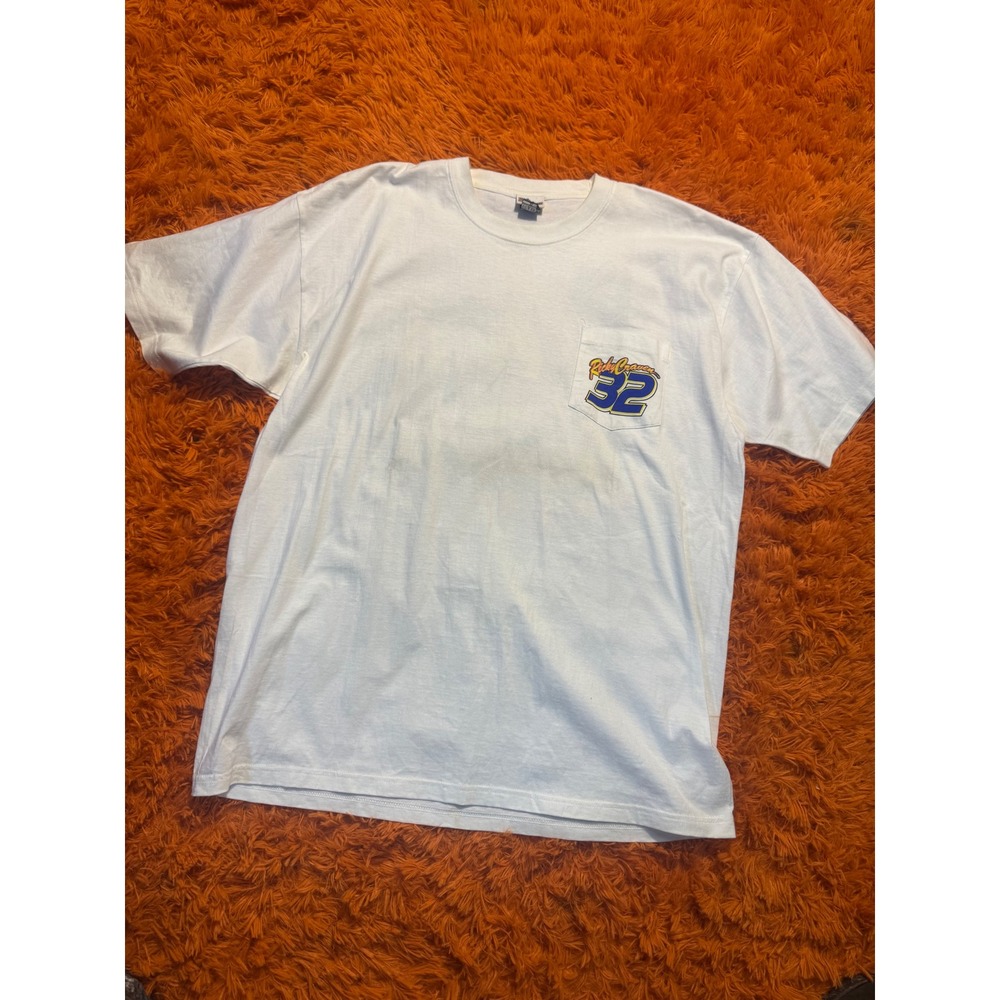 Vintage Ricky Craven 32 Tide Racing NASCAR T-Shirt Racing Champions White XL